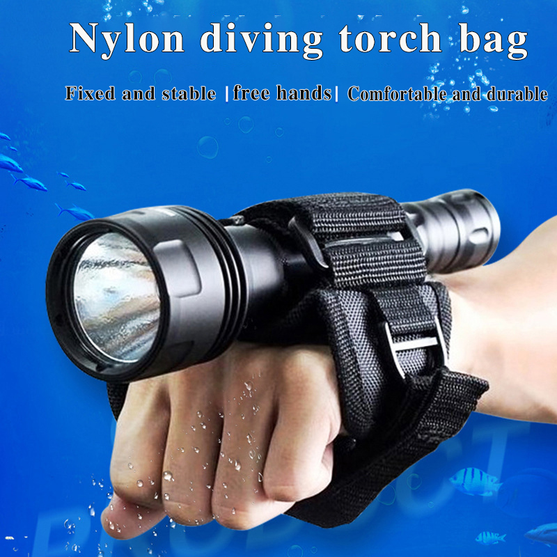 Underwater Flashlight - Unterwasser Scuba Tauchen Taschenlampe Halter Handschuhe