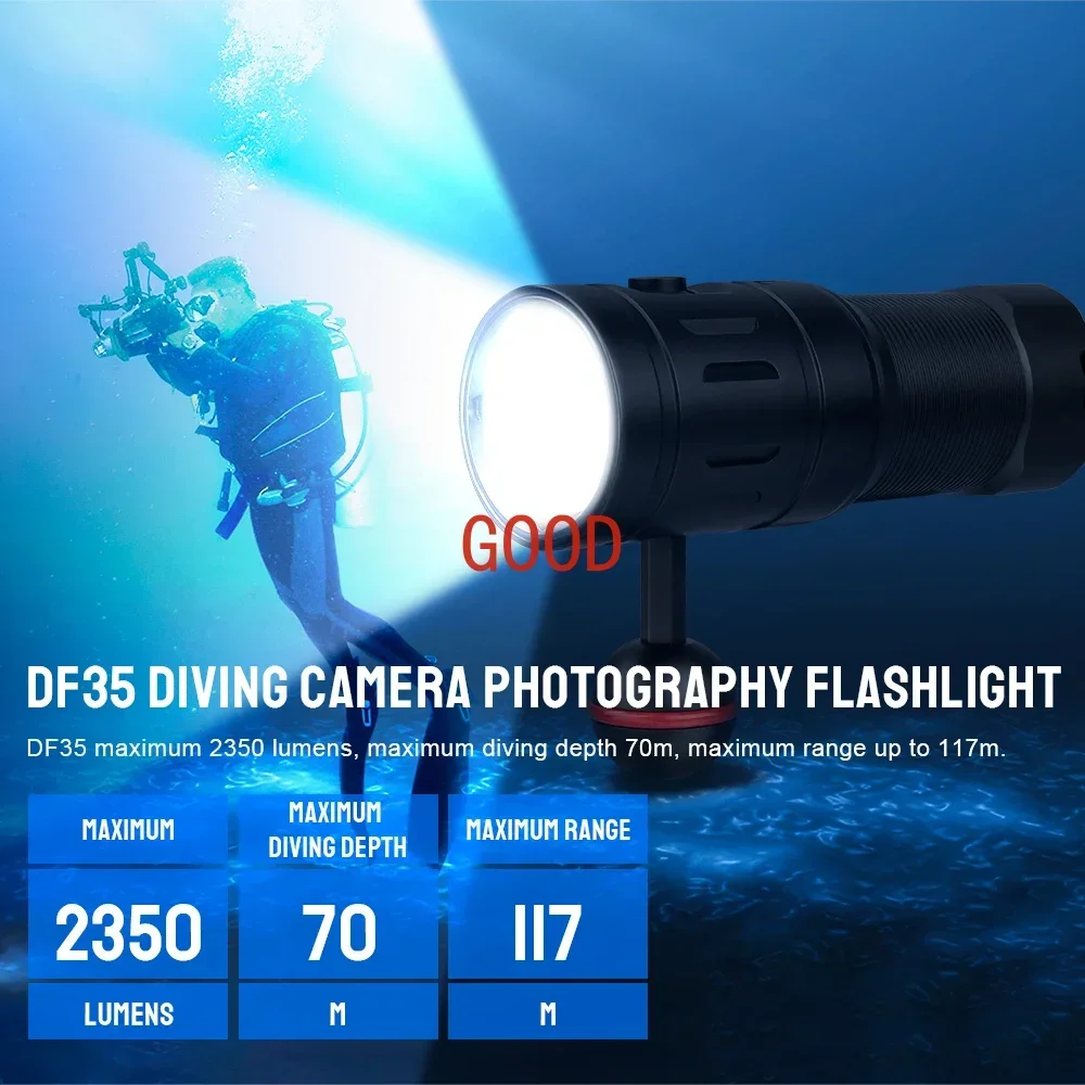 Trustfire DF35 Tauchlampe, 235 – Underwater Flashlight Bewertung und Preis