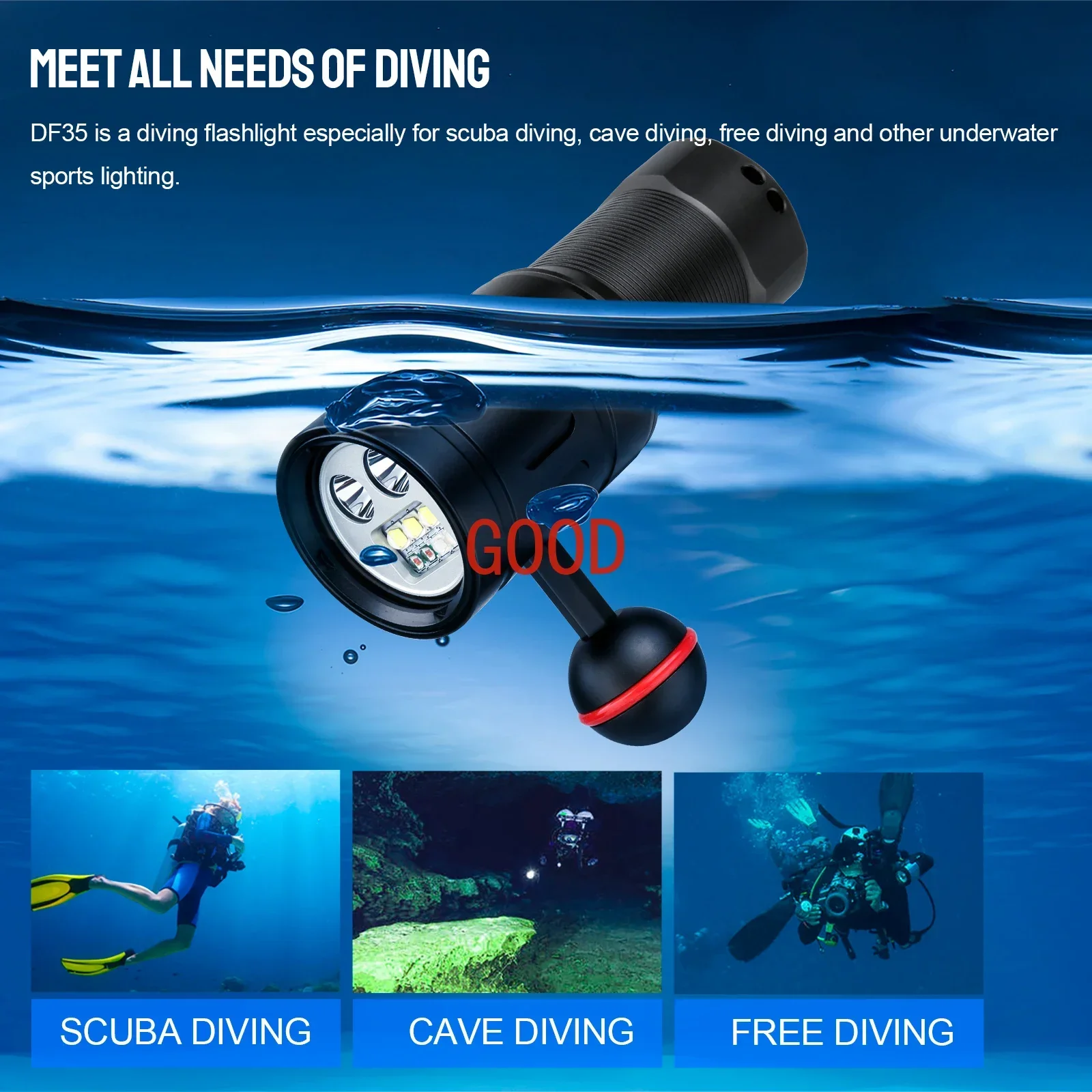 Trustfire DF35 Tauchlampe, 235 – Underwater Flashlight Bewertung und Preis